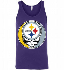 Pittsburgh Steelers Grateful Dead Logo Band Tank - zezetee