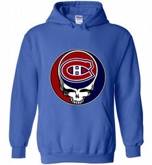 NHL TEAM MONTREAL CANADIENS X GRATEFUL DEAD LOGO BAND Hoodie - zezetee