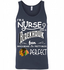 I'M A Nurse And A Chicago Blackhawks Fans Gift Tank - zezetee
