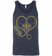 Nurse Heartbeat New Orleans Saints Tank - zezetee