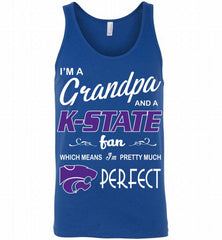 I'M A Grandpa And A Kansas State Wildcats Fan Tank - zezetee