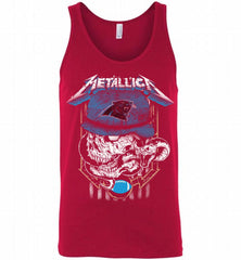 Metallica Skull Snake Carolina Panthers Tank - zezetee