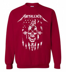 Metallica Snake Skull Miami Heat Logo Crewneck Sweatshirt - zezetee