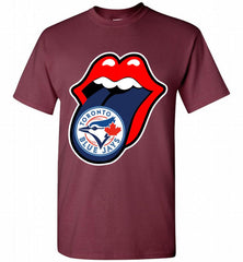 Toronto Blue Jays  x The Rolling Stones Logo Shirt - zezetee