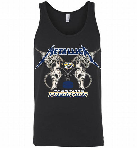 Metallica Nashville Predators Logo Tank - zezetee