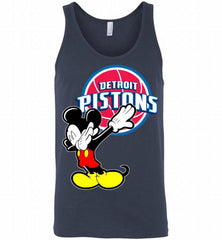 Disney Mickey Mouse Dabbing Detroit Pistons Tank - zezetee