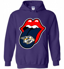 Nashville Predators  x The Rolling Stones Logo Hoodie - zezetee