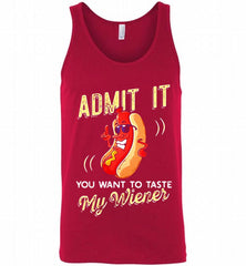 ADMIT IT YOU WANT TO TASTE MY WIENER Tank - zezetee