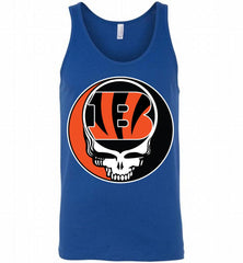 Cincinnati Bengals Grateful Dead Logo Band Tank - zezetee