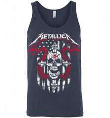 Metallica Cincinnati Reds Logo Tank - zezetee