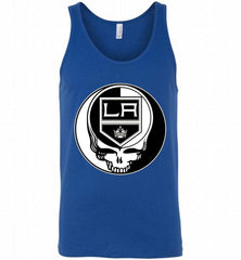 NHL TEAM LOS ANGELES KINGS X GRATEFUL DEAD LOGO BAND Tank - zezetee