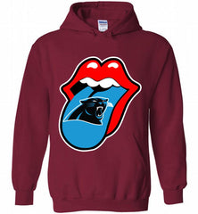 Carolina Panthers  x The Rolling Stones Logo Hoodie - zezetee