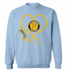 Nurse Heartbeat Pittsburgh Pirates Crewneck Sweatshirt - zezetee