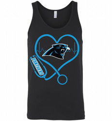 Nurse Heartbeat Carolina Panthers Tank