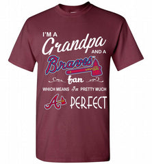 I'M A Grandpa And A Atlanta Braves Fans Gift Shirt - zezetee
