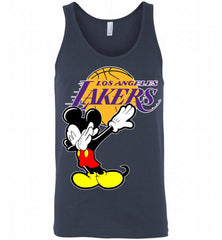 Disney Mickey Mouse Dabbing Los Angeles Lakers Tank - zezetee