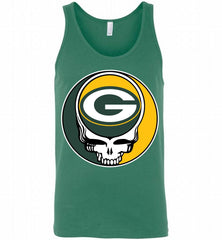 Green Bay Packers Grateful Dead Logo Band Tank - zezetee