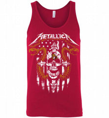 Metallica Snake Skull Ottawa Senators Logo Tank - zezetee