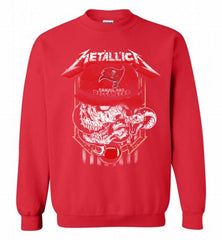 Metallica Skull Snake Tampa Bay Buccaneers Crewneck Sweatshirt - zezetee