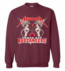 Metallica Tampa Bay Buccaneers Logo Crewneck Sweatshirt - zezetee