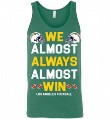 Los Angeles Los Angeles ChargersWe Almost Always Almost Win Tank - zezetee