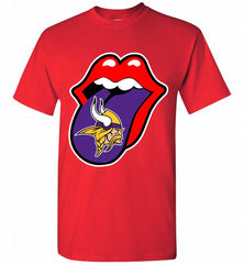 Minnesota Vikings  x The Rolling Stones Logo Shirt - zezetee