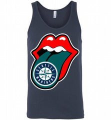 Seattle Mariners  x The Rolling Stones Logo Tank - zezetee