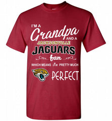 I'M A Grandpa And A Jacksonville Jaguars Pretty Much Perfect Shirt - zezetee