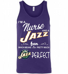 I'M A Nurse And A Utah Jazz Fans Perfect Tank - zezetee