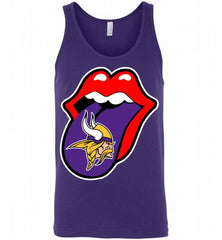 Minnesota Vikings  x The Rolling Stones Logo Tank - zezetee