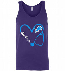 DETROIT LIONS LOVE NURSE ONE PRIDE GIFT Tank - zezetee