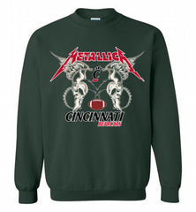 Metallica Cincinnati Bearcats Logo Crewneck Sweatshirt - zezetee
