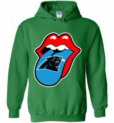 Carolina Panthers  x The Rolling Stones Logo Hoodie - zezetee