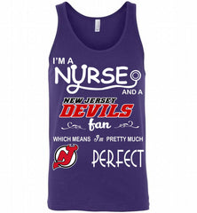 I'M A Nurse And A New Jersey Devils Fans Gift Tank - zezetee