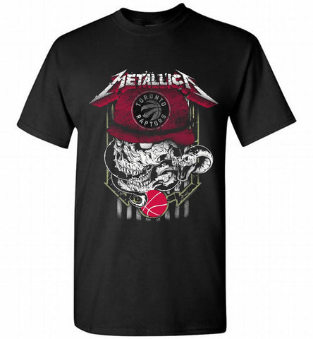 Metallica Skull Snake Toronto Raptors Shirt - zezetee