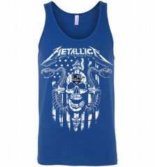 Metallica Snake Skull Los Angeles Kings Logo Tank - zezetee