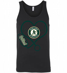 Nurse Heartbeat Oakland Athletics Tank - zezetee