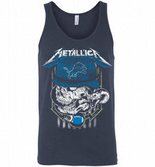 Metallica Skull Snake Detroit Lions Tank - zezetee