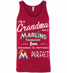 I'M A Grandma And A Miami Marlins Fans Gift Tank - zezetee