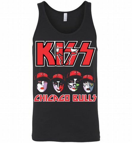 Kiss Chicago Bulls Logo Tank - zezetee