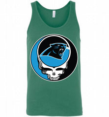 Carolina Panthers Grateful Dead Logo Band Tank - zezetee