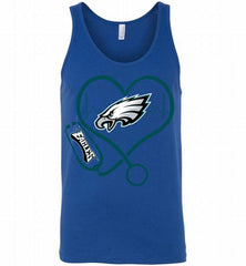 Nurse Heartbeat Philadelphia Eagles Tank - zezetee