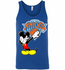 Disney Mickey Mouse Dabbing New York Knicks Tank - zezetee