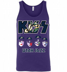 Kiss Utah Jazz Logo Tank - zezetee