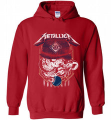 Metallica Skull Tampa Bay Rays Logo Hoodie - zezetee