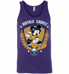 NHL Hockey Mickey Mouse Buffalo Sabres Disney Tank - zezetee