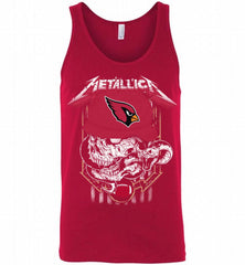 Metallica Skull Snake Arizona Cardinals Tank - zezetee