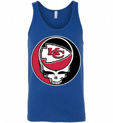 Kansas City Chiefs Grateful Dead Logo Band Tank - zezetee