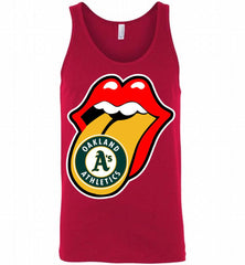 Oakland Athletics  x The Rolling Stones Logo Tank - zezetee