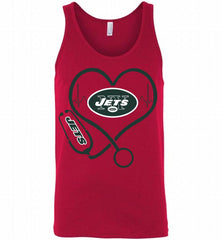 Nurse Heartbeat New York Jets Tank - zezetee